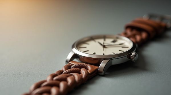 L'élégance discrète du bracelet cuir tressé homme